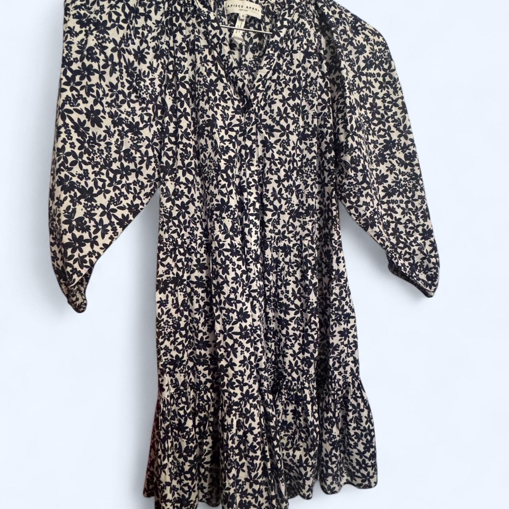 Apiece Apart Navy and White Floral Kids Dress